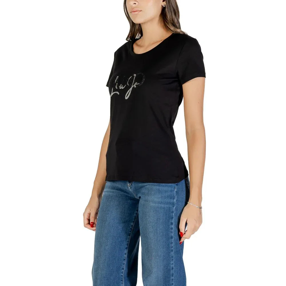 Liu Jo Black Cotton T-Shirt