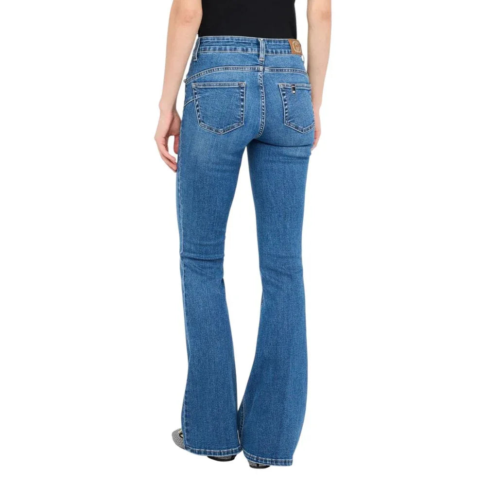 Liu Jo Blue Cotton Bootcut Jeans