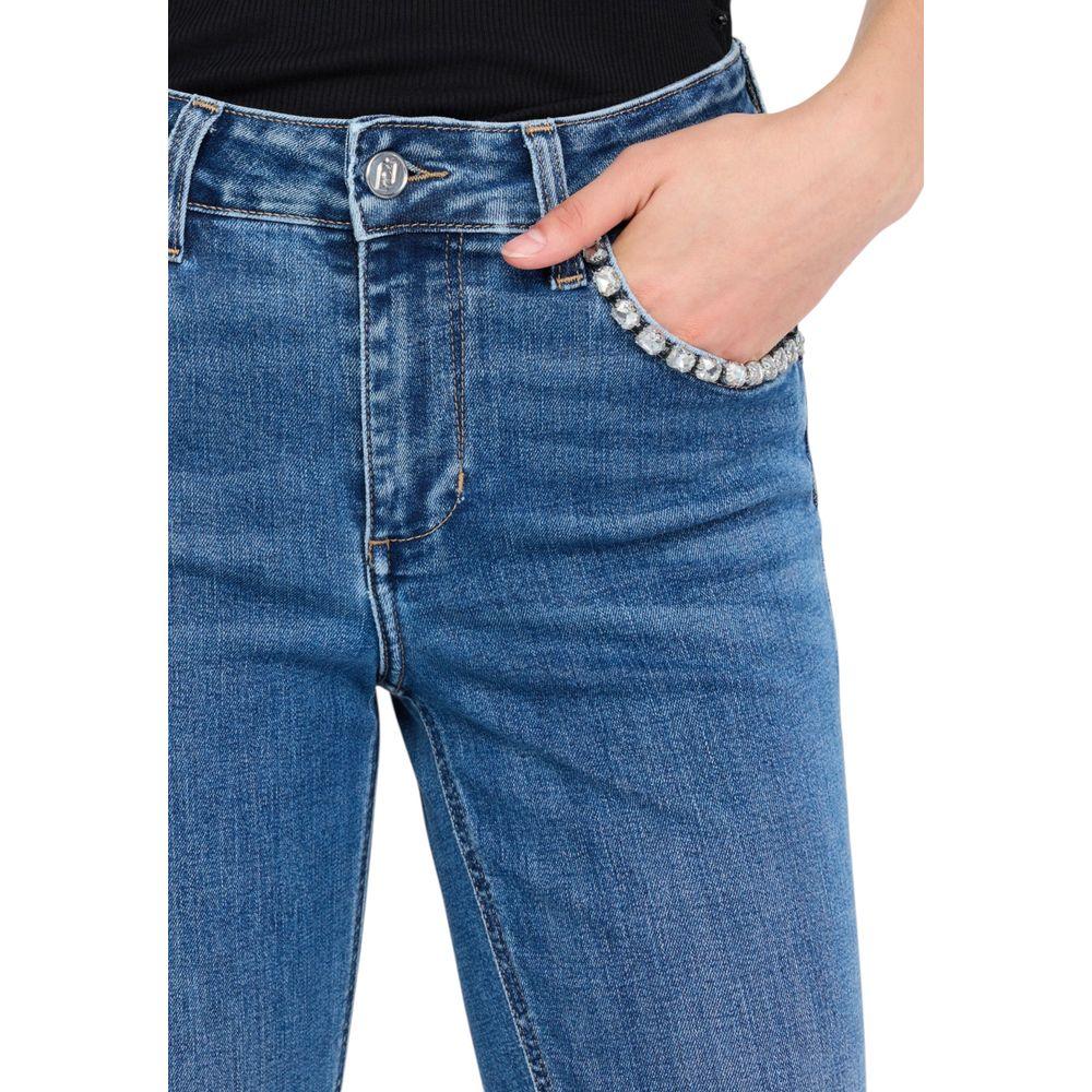 Liu Jo Blue Cotton Bootcut Jeans - Zeiniez