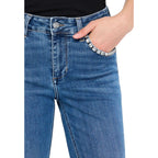 Liu Jo Blue Cotton Bootcut Jeans - Zeiniez