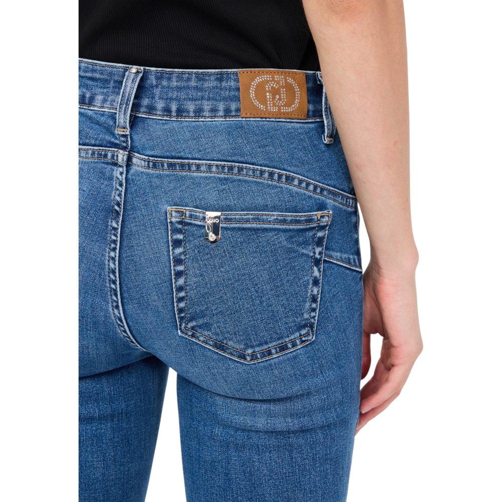 Liu Jo Blue Cotton Bootcut Jeans - Zeiniez