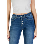 Liu Jo Blue Cotton Bootcut Jeans - Zeiniez