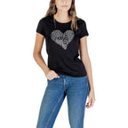 Liu Jo Black Cotton T-Shirt - Zeiniez