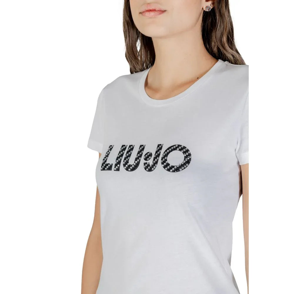 Liu Jo White Cotton T-Shirt