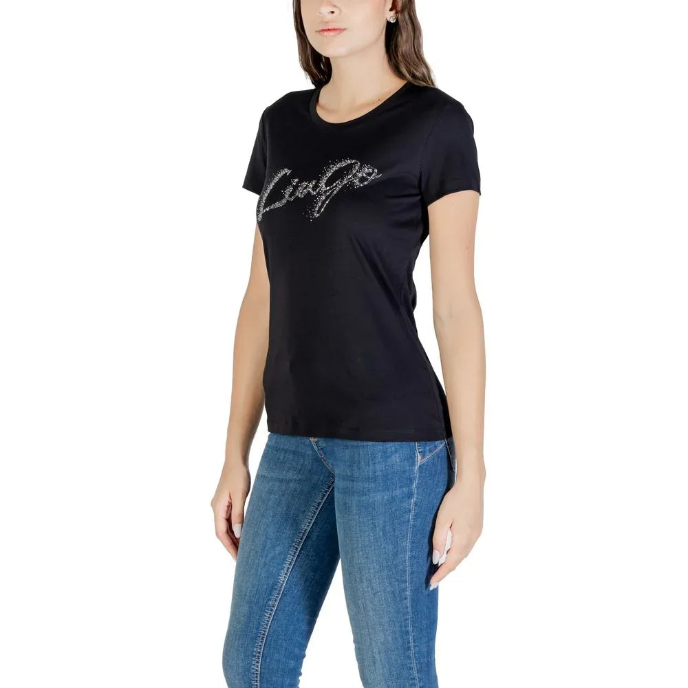 Liu Jo Black Cotton T-Shirt - Zeiniez