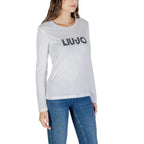 Liu Jo White Cotton Long Sleeve T-Shirt - Zeiniez