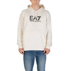 EA7 Emporio Armani Black And White Cotton Hoodie - Zeiniez