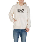 EA7 Emporio Armani Black And White Cotton Hoodie - Zeiniez