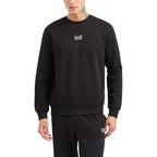 EA7 Emporio Armani Black Cotton Sweatshirt