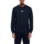 EA7 Emporio Armani Blue Cotton Sweatshirt