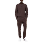 EA7 Emporio Armani Brown Cotton Sweatshirt