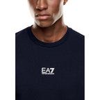 EA7 Emporio Armani Blue Cotton Sweatshirt
