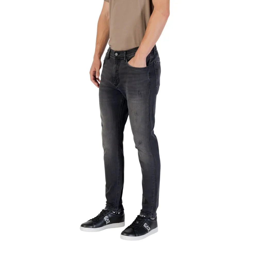 Antony Morato Black Cotton Relaxed Fit Jeans