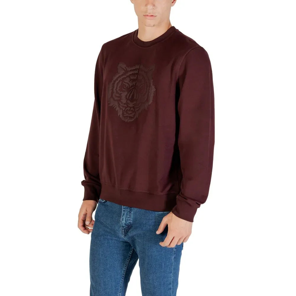 Antony Morato Bordeaux Cotton Sweatshirt