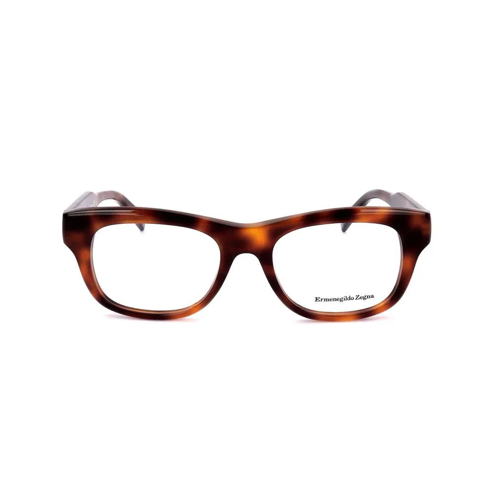 Ermenegildo Zegna Brown Resin Glasses (Frames)