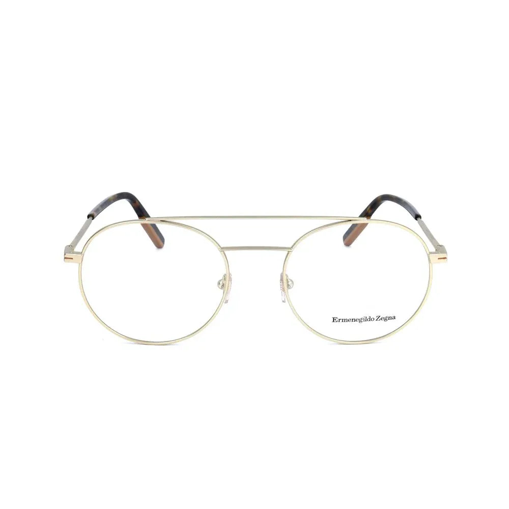 Ermenegildo Zegna Gold Metal Glasses (Frames) - Zeiniez