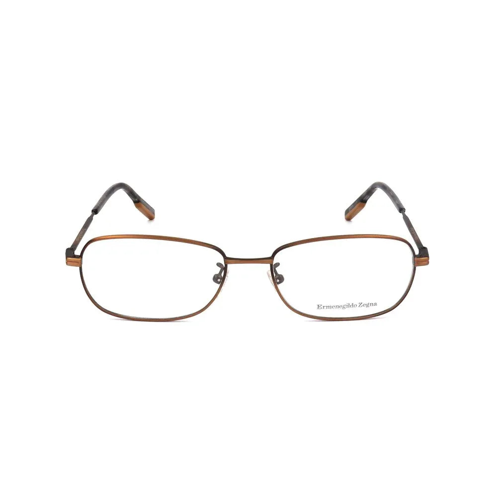 Ermenegildo Zegna Brown Metal Glasses (Frames) - Zeiniez