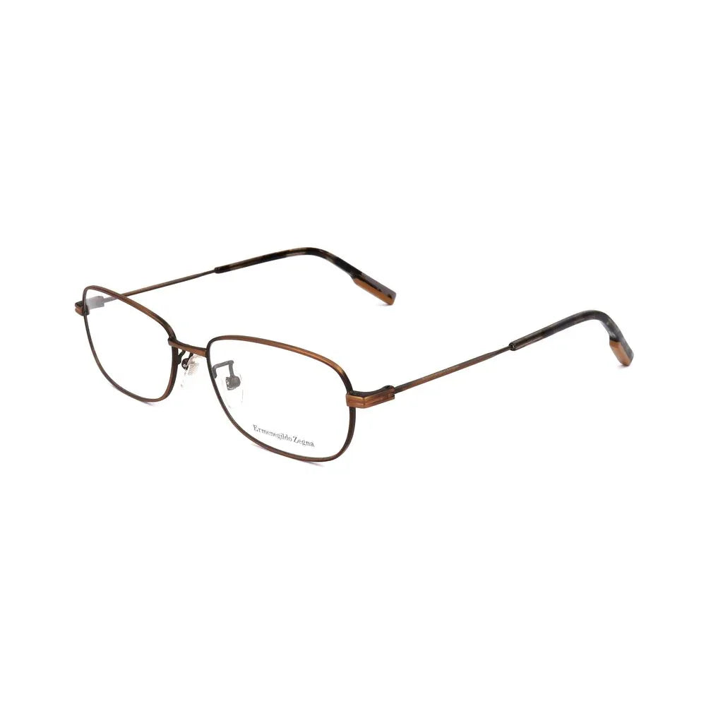 Ermenegildo Zegna Brown Metal Glasses (Frames) - Zeiniez