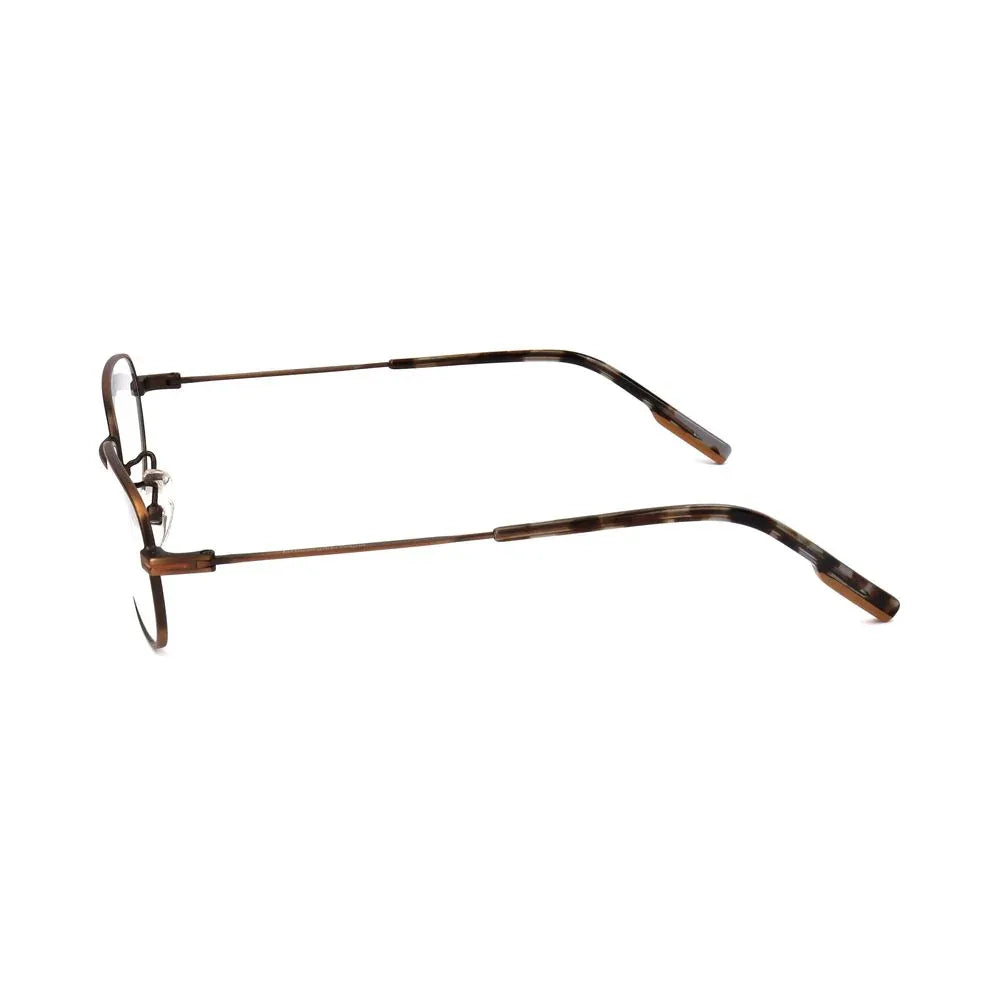 Ermenegildo Zegna Brown Metal Glasses (Frames) - Zeiniez
