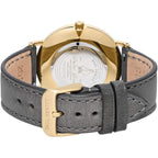 PAUL HEWITT Gray Leather Dress Watch