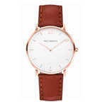 PAUL HEWITT Brown Leather Dress Watch