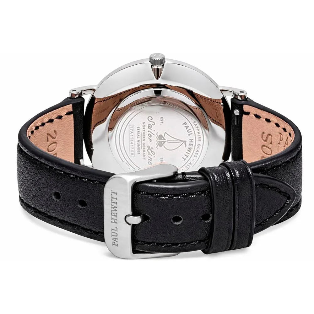 PAUL HEWITT Black Leather Dress Watch - Zeiniez