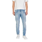 Replay Light Blue Cotton Relaxed Fit Jeans - Zeiniez