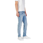 Replay Light Blue Cotton Relaxed Fit Jeans - Zeiniez
