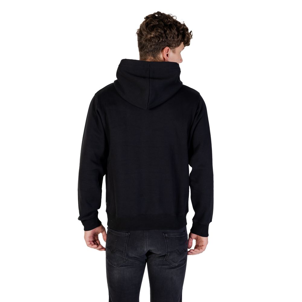 Replay Black Cotton Hoodie