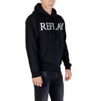 Replay Black Cotton Hoodie