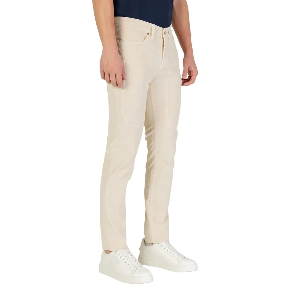 Jeckerson Cream Cotton Skinny Jeans