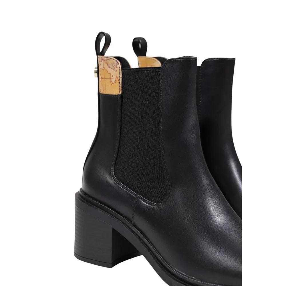 Alviero Martini Prima Classe Black Polyethylene Ankle Boots - Zeiniez