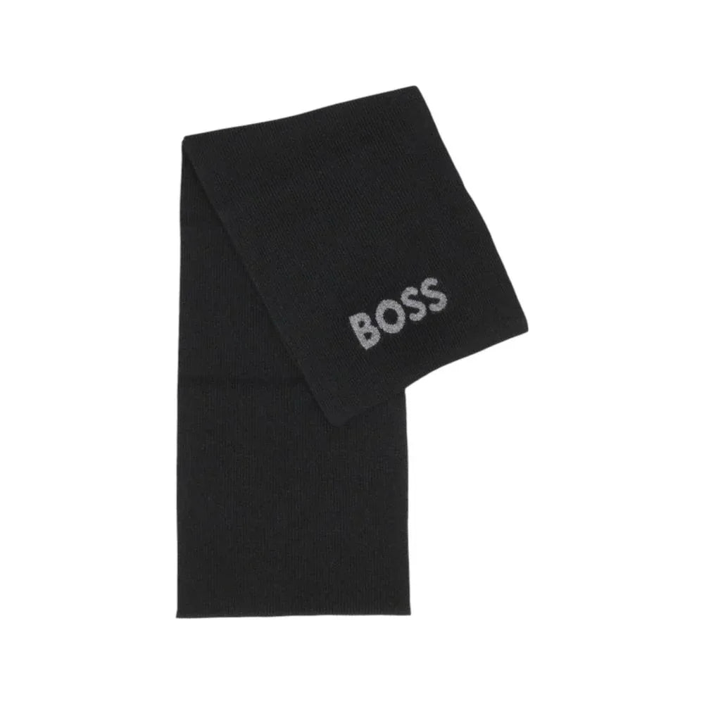 Hugo Boss Black Polyacrylic Scarf - Zeiniez
