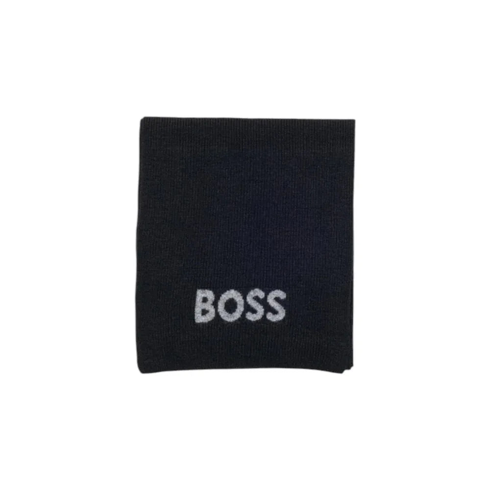 Hugo Boss Black Polyacrylic Scarf - Zeiniez