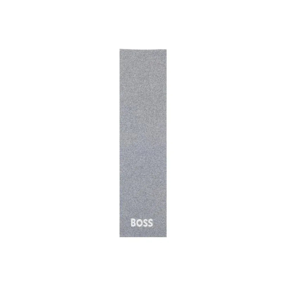 Hugo Boss Gray Polyacrylic Scarf - Zeiniez