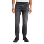Hugo Boss Gray Cotton Relaxed Fit Jeans