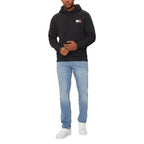 Tommy Hilfiger Jeans Black Cotton Hoodie