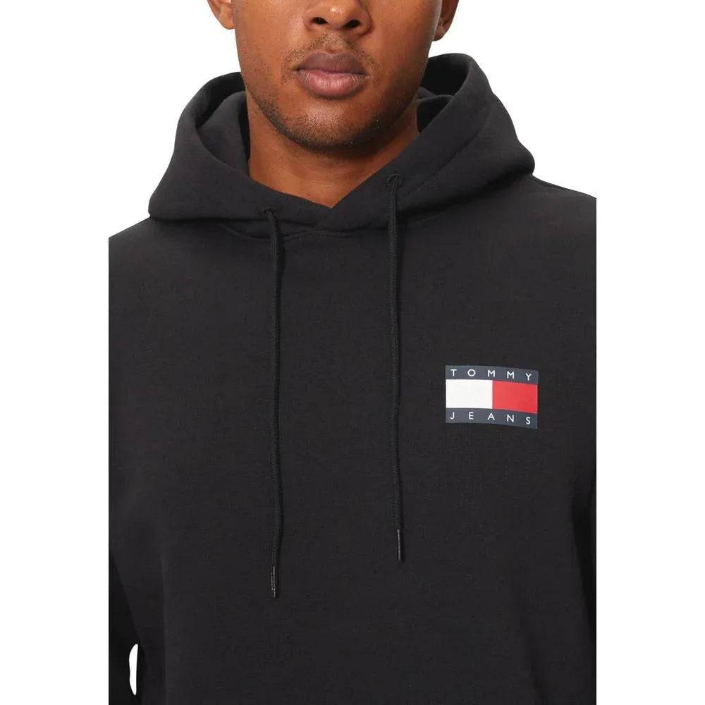 Tommy Hilfiger Jeans Black Cotton Hoodie