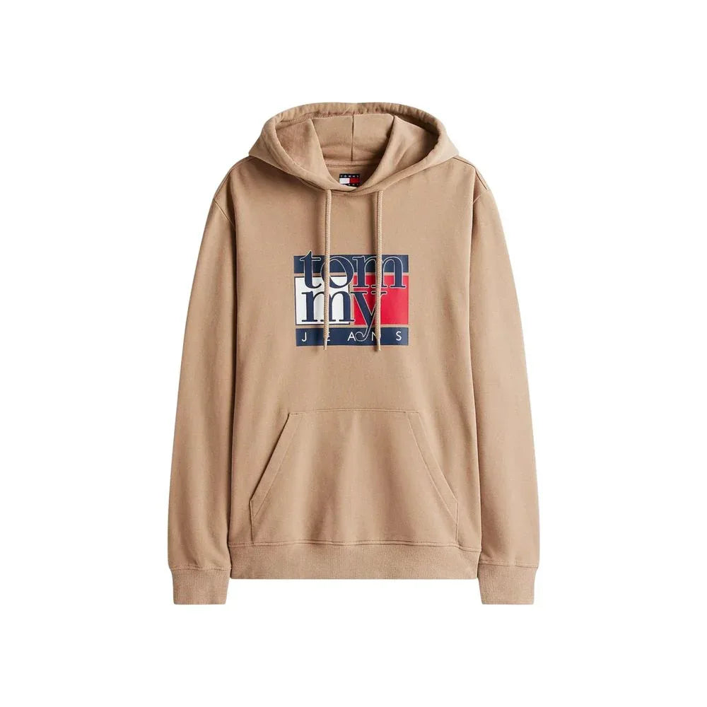 Tommy Hilfiger Jeans Beige Recycled Cotton Hoodie