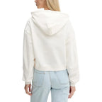 Tommy Hilfiger Jeans Cream Recycled Cotton Hoodie - Zeiniez