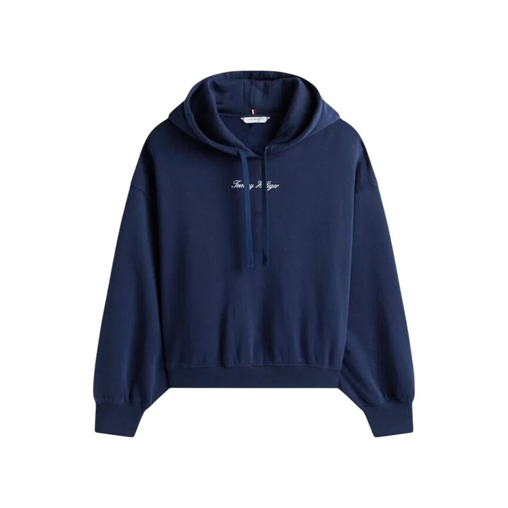 Tommy Hilfiger Blue Recycled Cotton Hoodie - Zeiniez