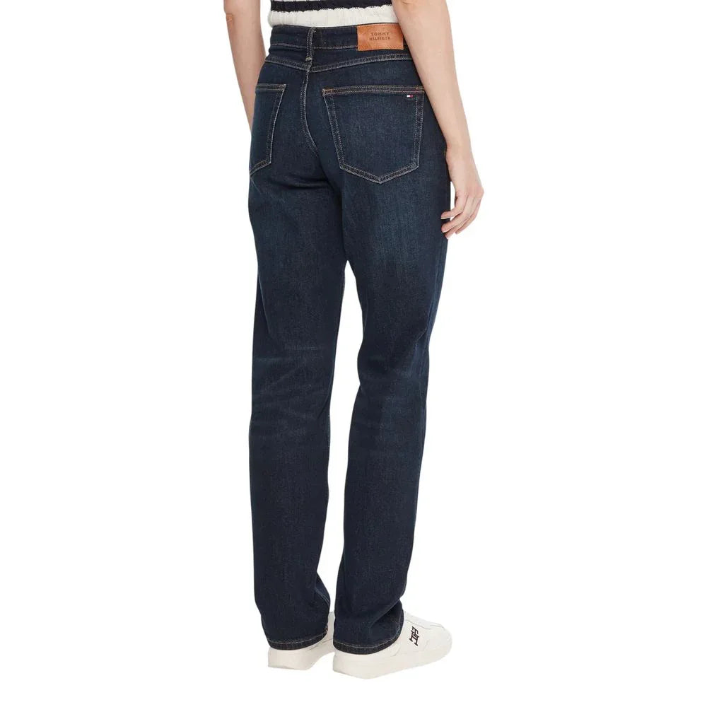 Tommy Hilfiger Blue Recycled Cotton Mom Jeans - Zeiniez
