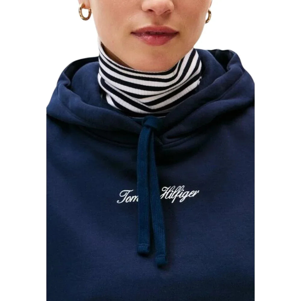 Tommy Hilfiger Blue Recycled Cotton Hoodie - Zeiniez