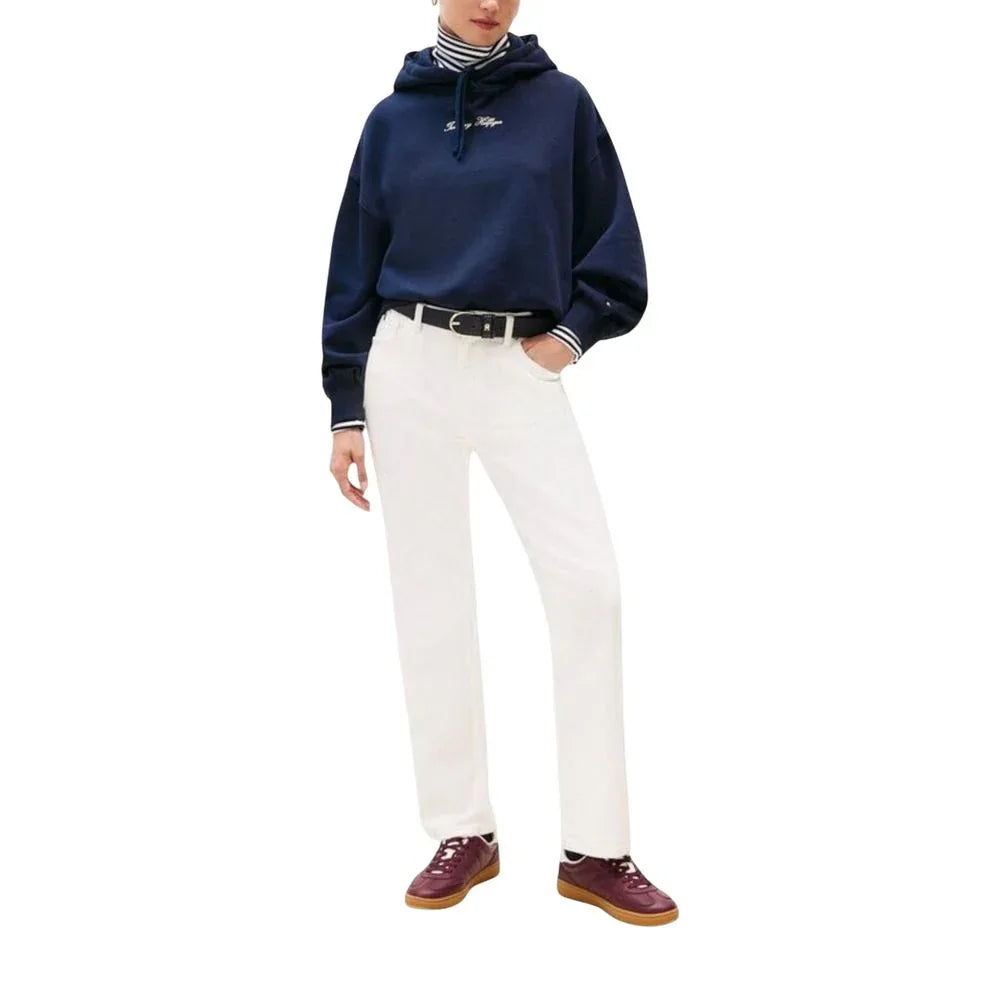 Tommy Hilfiger Blue Recycled Cotton Hoodie - Zeiniez