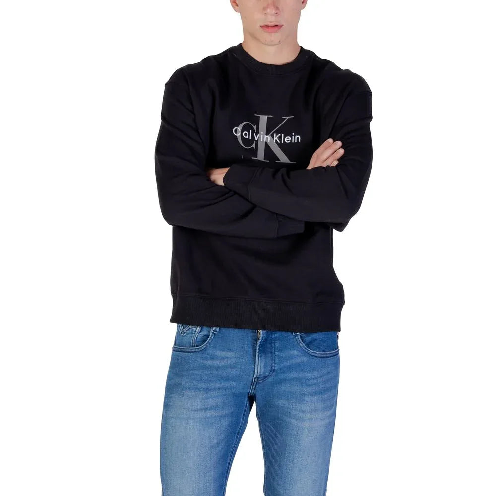 Calvin Klein Jeans Black Cotton Sweatshirt
