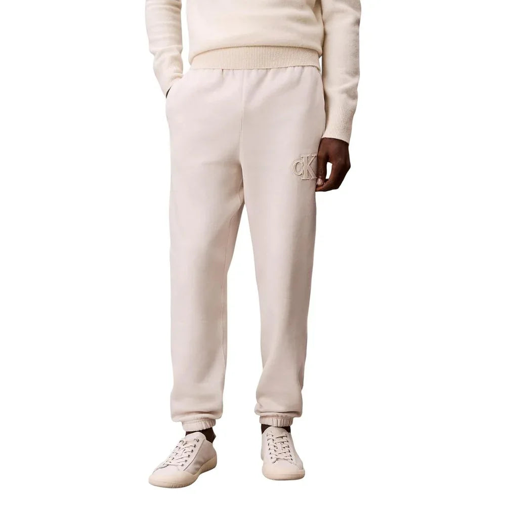 Calvin Klein Jeans Beige Cotton Joggers (Workout Pants) - Zeiniez
