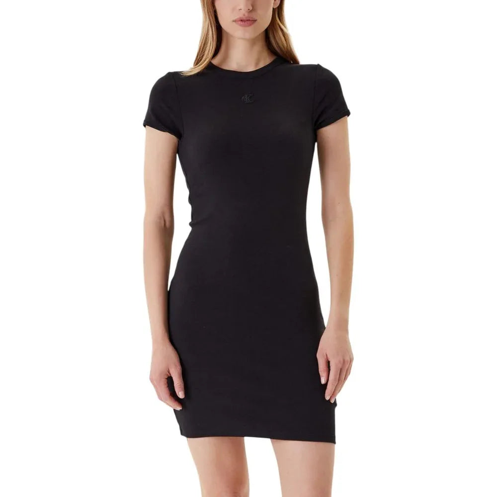 Calvin Klein Jeans Black Cotton Midi Dress - Zeiniez