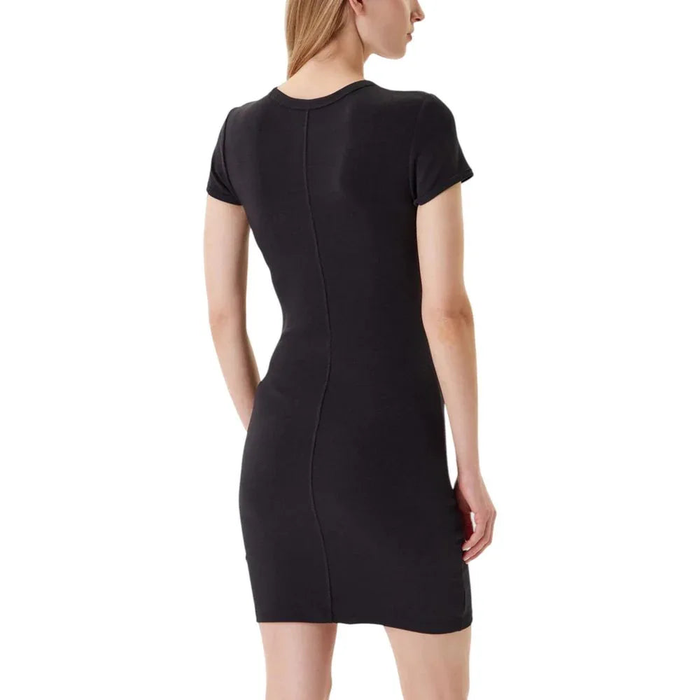 Calvin Klein Jeans Black Cotton Midi Dress - Zeiniez