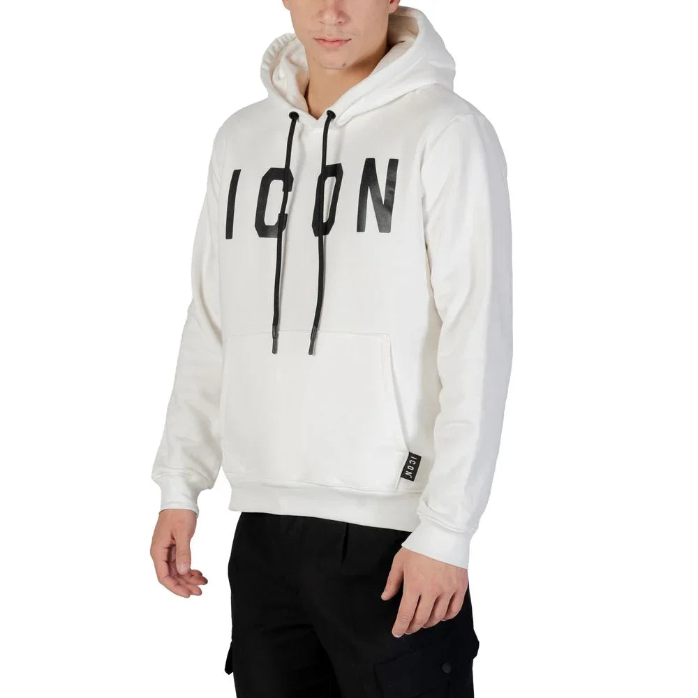 Icon Black And White Cotton Hoodie - Zeiniez