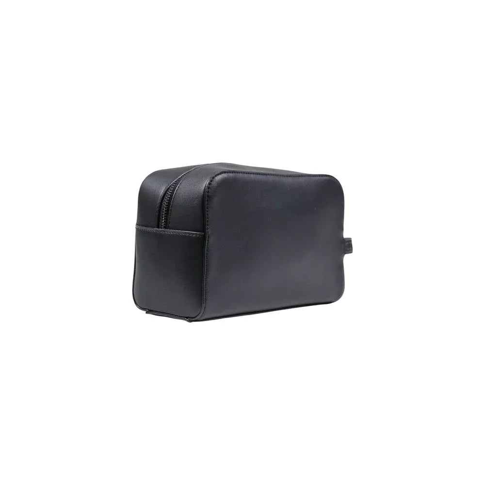 County of Milan Black Polyethylene Clutch Bag